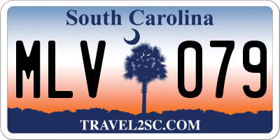 SC license plate MLV079