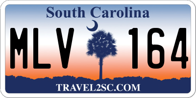SC license plate MLV164