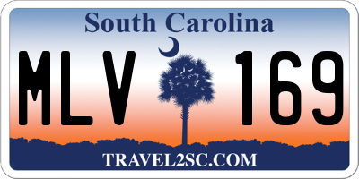 SC license plate MLV169