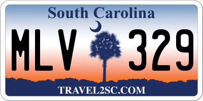 SC license plate MLV329