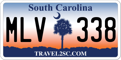 SC license plate MLV338