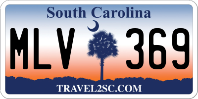 SC license plate MLV369