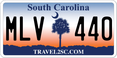 SC license plate MLV440