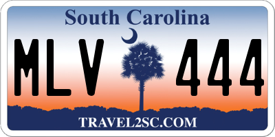 SC license plate MLV444
