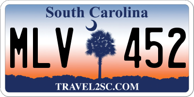 SC license plate MLV452