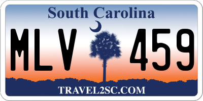 SC license plate MLV459
