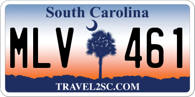 SC license plate MLV461
