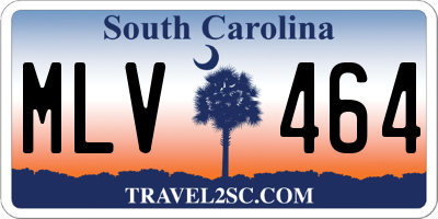 SC license plate MLV464