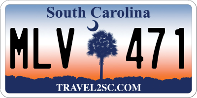 SC license plate MLV471