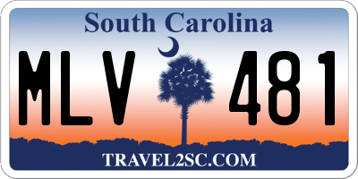 SC license plate MLV481