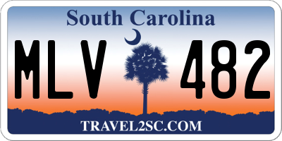 SC license plate MLV482