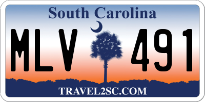 SC license plate MLV491