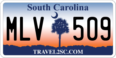 SC license plate MLV509