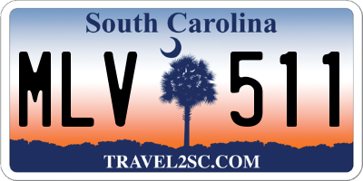 SC license plate MLV511