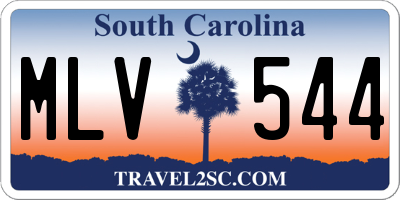SC license plate MLV544