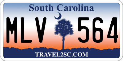SC license plate MLV564
