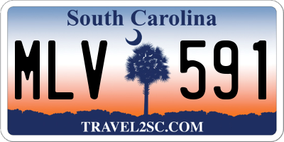 SC license plate MLV591