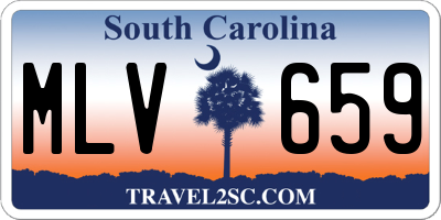 SC license plate MLV659