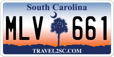 SC license plate MLV661