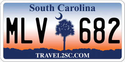 SC license plate MLV682