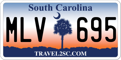 SC license plate MLV695