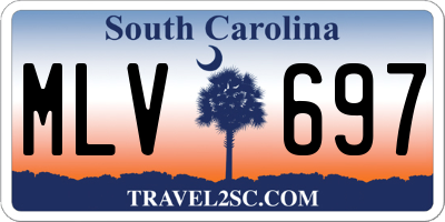 SC license plate MLV697