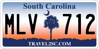 SC license plate MLV712