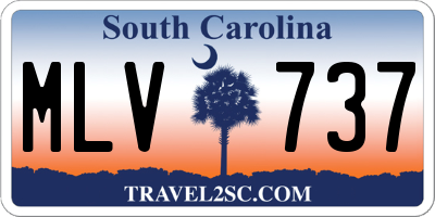 SC license plate MLV737