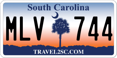 SC license plate MLV744
