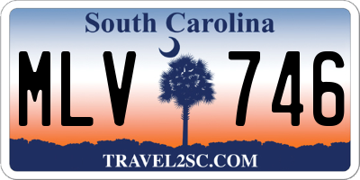 SC license plate MLV746