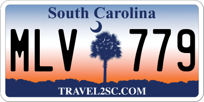 SC license plate MLV779