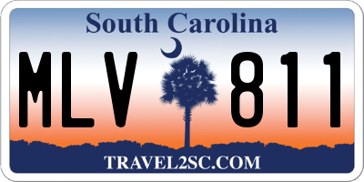 SC license plate MLV811