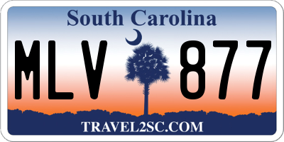 SC license plate MLV877
