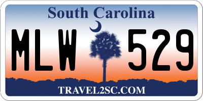 SC license plate MLW529