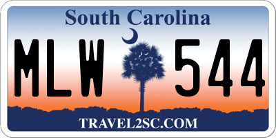 SC license plate MLW544