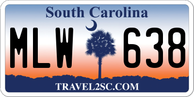 SC license plate MLW638