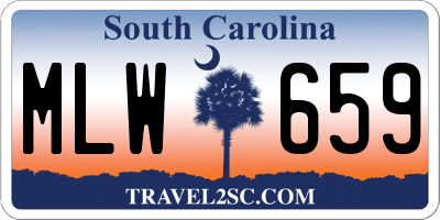 SC license plate MLW659