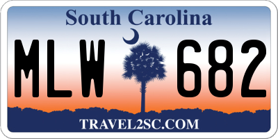 SC license plate MLW682