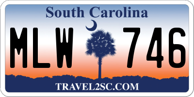 SC license plate MLW746