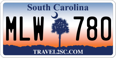SC license plate MLW780