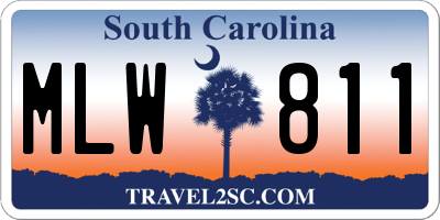 SC license plate MLW811