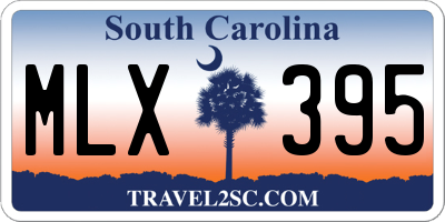 SC license plate MLX395