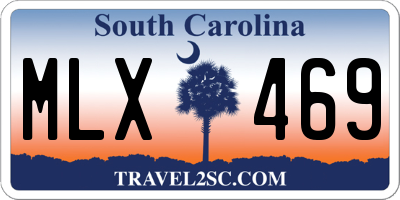 SC license plate MLX469