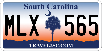 SC license plate MLX565