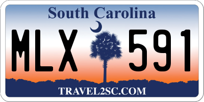 SC license plate MLX591