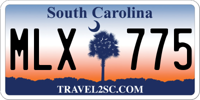 SC license plate MLX775