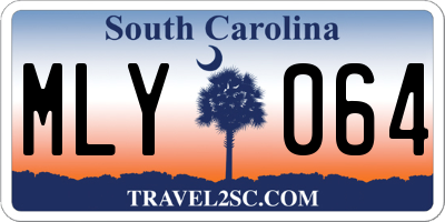 SC license plate MLY064