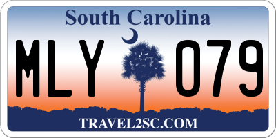 SC license plate MLY079