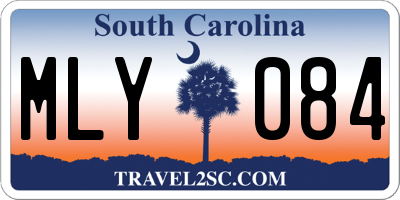 SC license plate MLY084