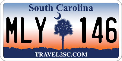 SC license plate MLY146